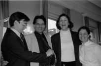 Gernot, Christoph, Monique and Cosima looking smart for the Frau Bötschafterin