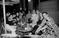 At the bar in Ráday utca