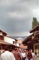 The Ottoman part of the town, by the old caravansaraj looking towards the National Library