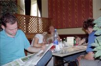 The next morning - breakfast following arrival at Budapest