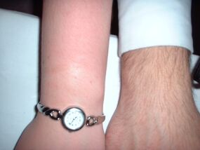 Picture of hands at the MMS dinner
