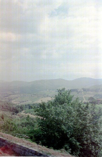 A Tuscan scene (how kind of the bus drivers to take us this way)
