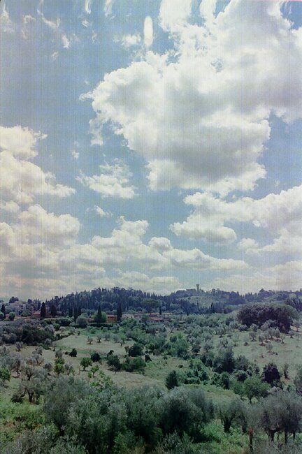 The view from the back of the Boboli Gardens
