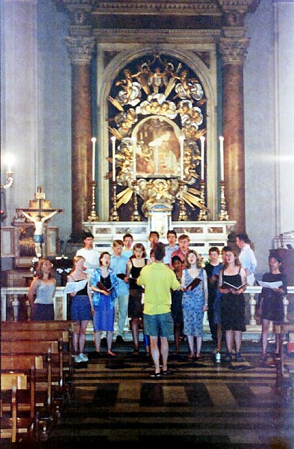 We sing the Britten in Cheisa Santa Maria dei Ricci