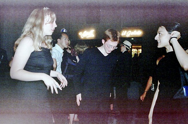 Ed gives dancing lessons