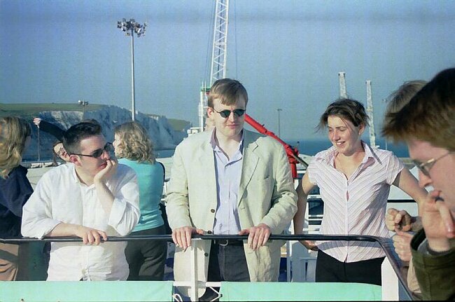On the ferry