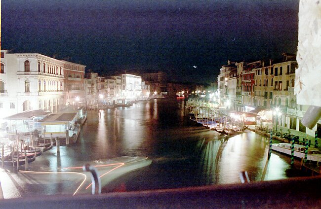 The Grand Canal at night