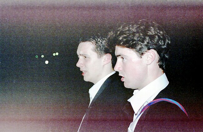Owain and Pete obviously haven't had enough singing yet