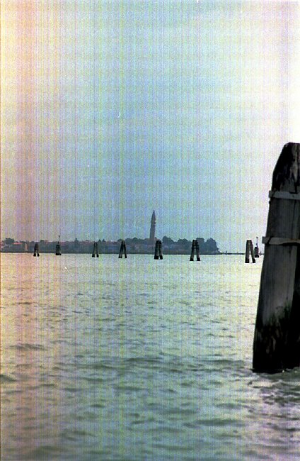 The leaning tower of Burano