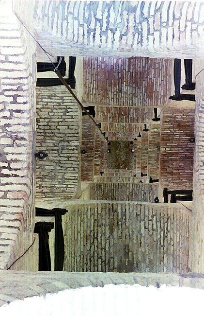 The staircase of the campanile on Torcello