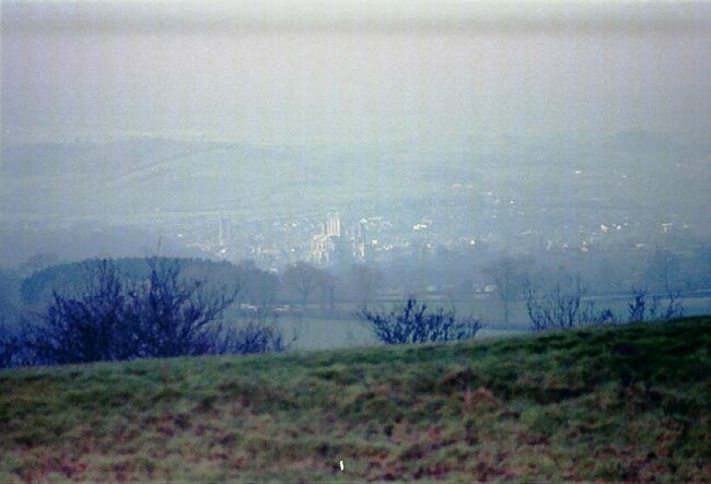 Wells from the hill fort
