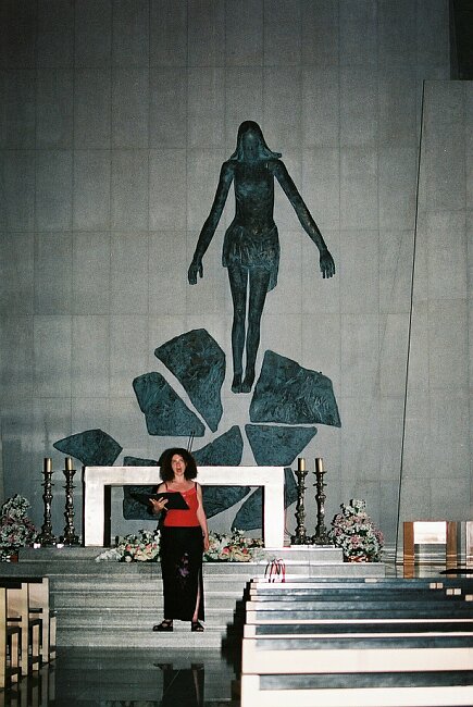 14:42 Alison in the church