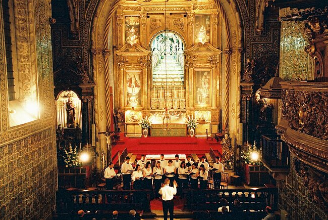 22:36 The choir singing