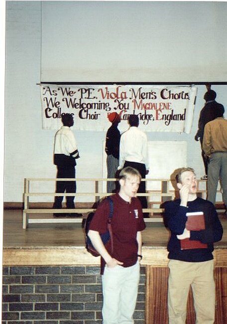 The Viola Choir welcome us to Sesonke Community Hall