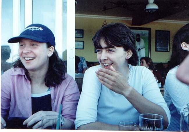 Rima and Davina at the Cricketeers