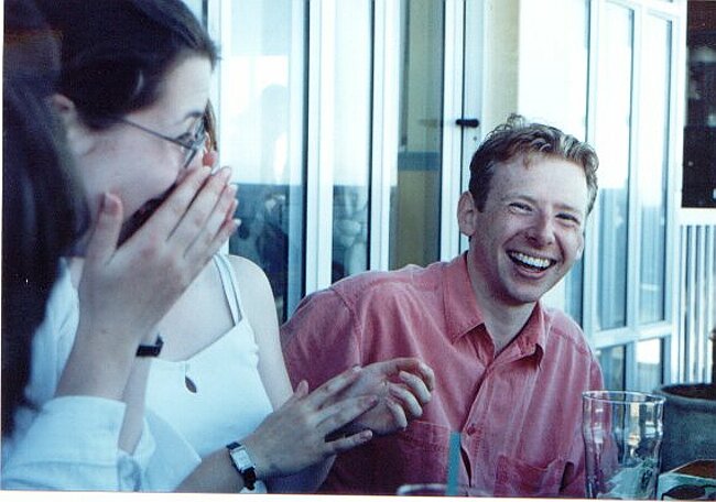 Best dressed man (as a man) in his raspberry (not pink) shirt