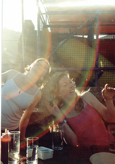 The Begleys entertain (sorry about polarising filter)