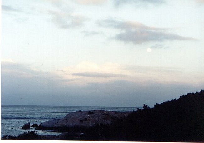 Full moon from Foxy Beach