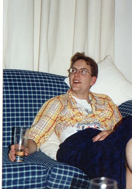 The instigator of the party looks the least effeminate of anyone