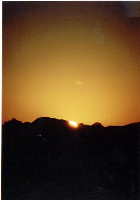 Sunset over the Long Range near Mossell Bay