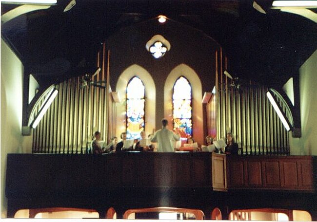 Alastair rehearses Tota Pulchra Es in George