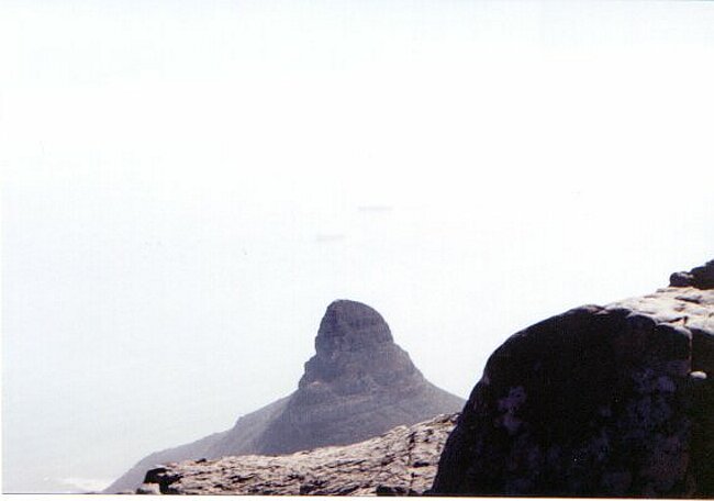 Lion's Head with ships in the distance (shame about cloud)