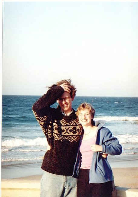 Ollie and Liz at the beach